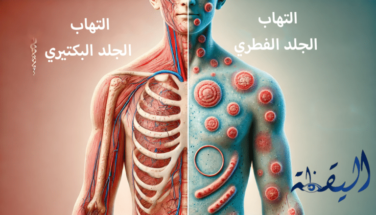 الفرق بين التهاب الجلد البكتيري والفطري