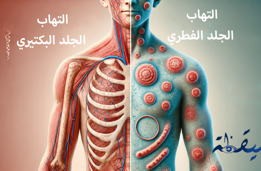 الفرق بين التهاب الجلد البكتيري والفطري