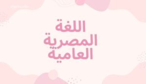 اللغة المصرية العامية