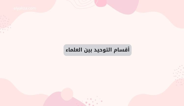 أقسام التوحيد بين العلماء: جدل قديم ومعاصرة الفكر 2 أقسام التوحيد بين العلماء